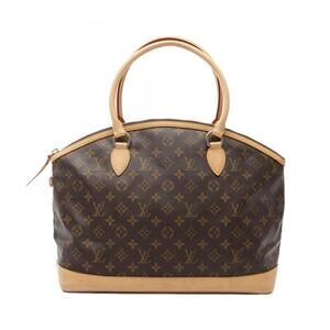 LOUIS VUITTON Brown Monogram Leather Tote Bag